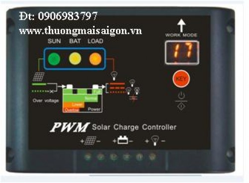 Bộ điều khiển sạc năng lượng mặt trời 10A - 12/24V